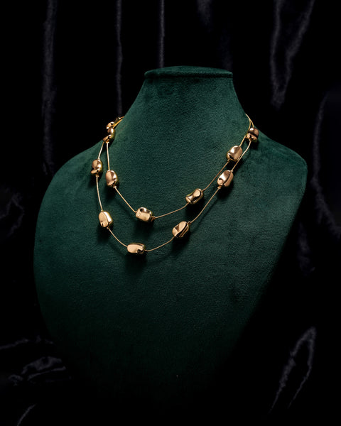 Golden Link Layered Necklace