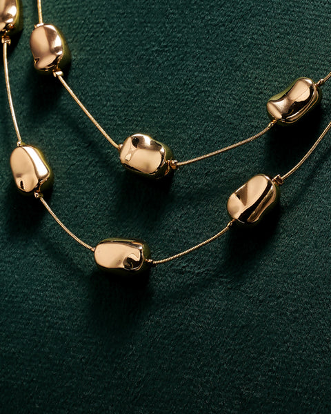 Golden Link Layered Necklace
