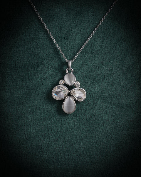 Crystal Petal Necklace Set