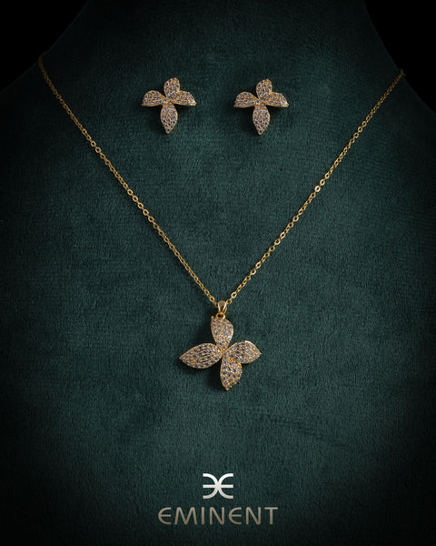 Leaf Spark Necklace Set