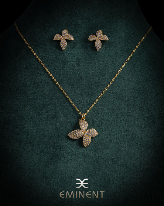 Leaf Spark Necklace Set