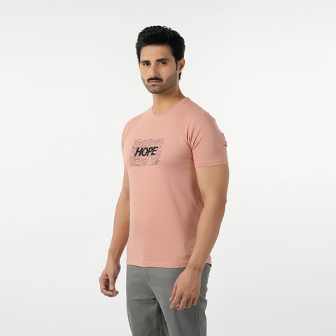 Eminent Men's Round Neck Half Sleeves Printed T-Shirt - Spring Bud, Men's T-Shirts & Polos, Eminent, Chase Value