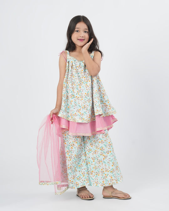 Printed Texture Shalwar Kameez Suit-3Pcs