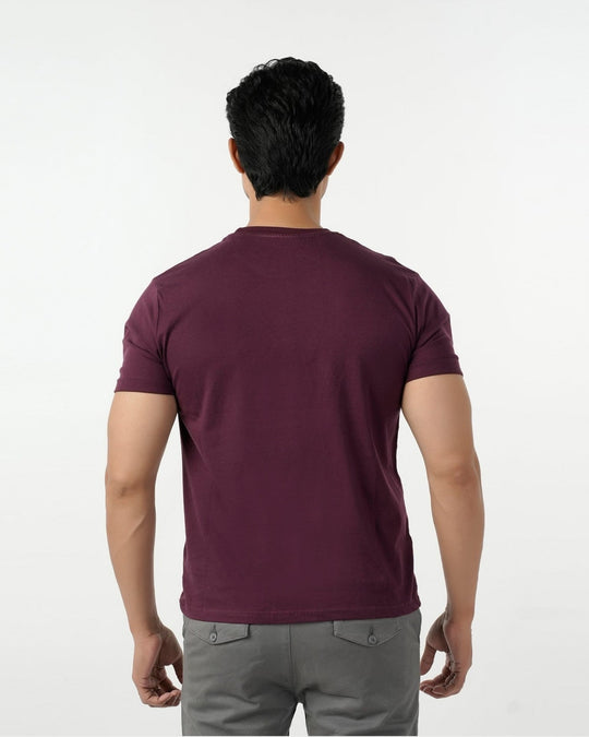 Eminent Men's Half Sleeves T-Shirt - Maroon, Men's T-Shirts & Polos, Eminent, Chase Value