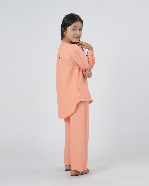 Girls' Solid Seersucker Co-Ord Set