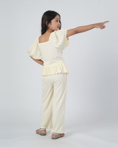 Solid Textured Co-Ord Set