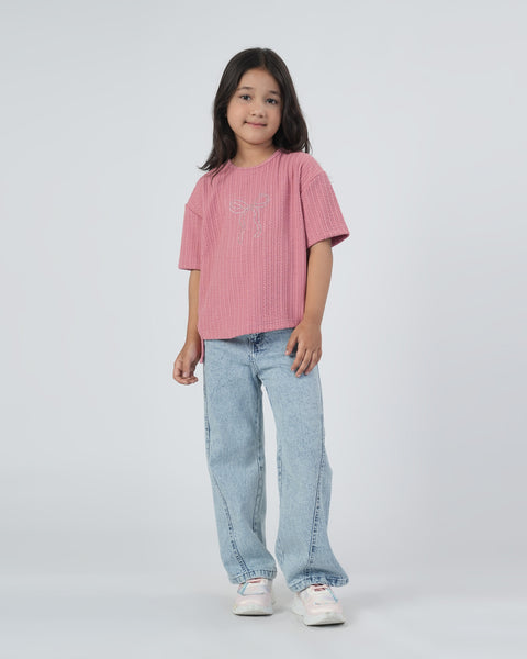 Girls' Half Sleeves T-Shirt