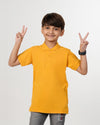 Eminent Boys Polo Half Sleeves T-Shirt - Mustard