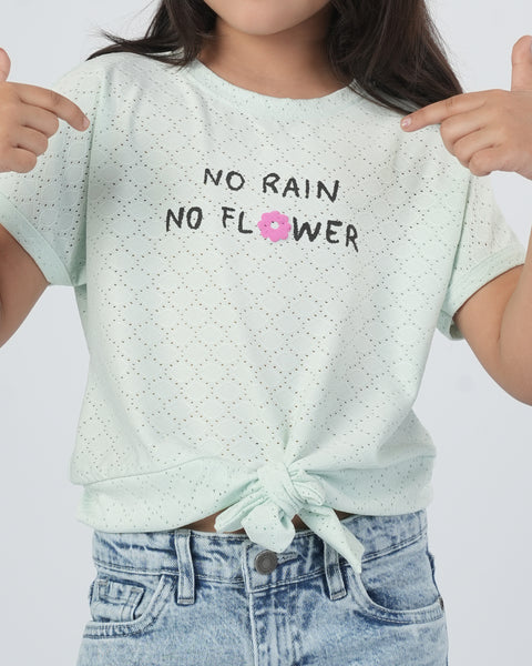 Girls' Half Sleeves Top