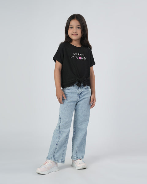 Girls' Half Sleeves Top