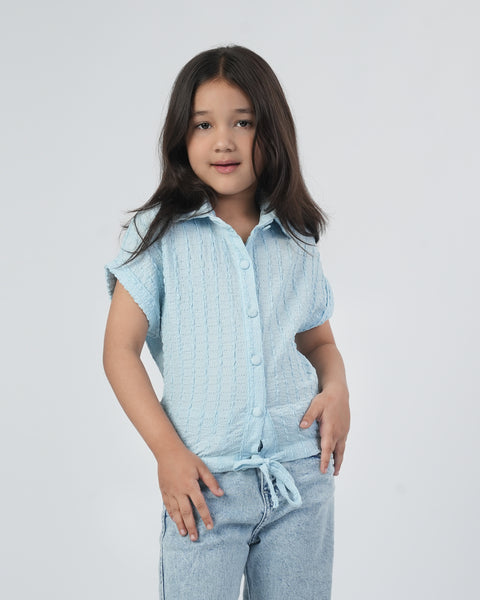 Girls' Front Open Top