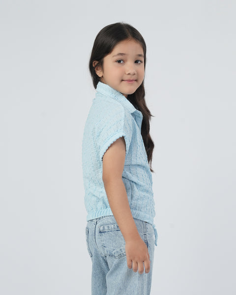 Girls' Front Open Top