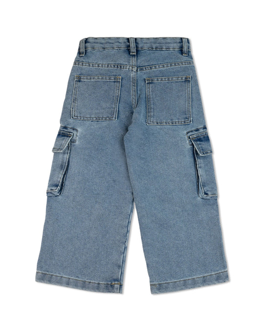 Eminent Girl Wide Leg Denim Pant