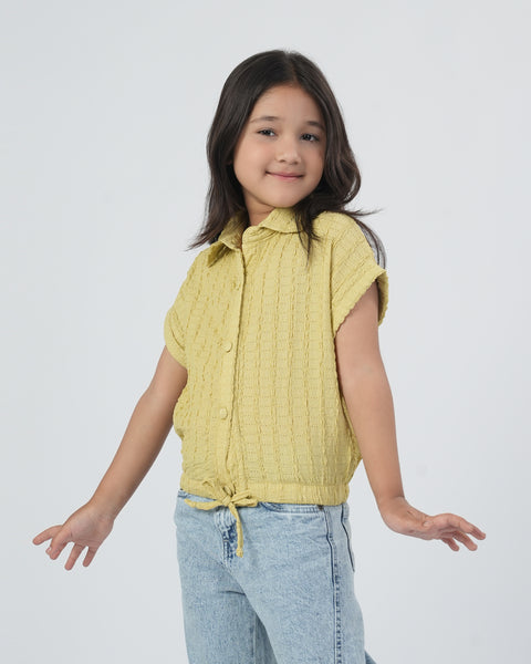 Girls' Front Open Top