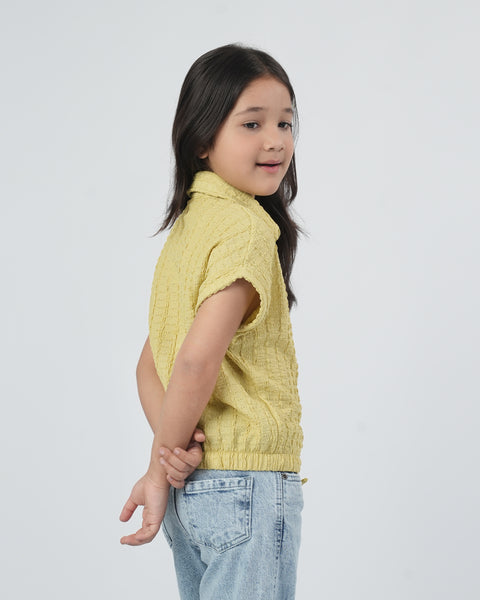Girls' Front Open Top