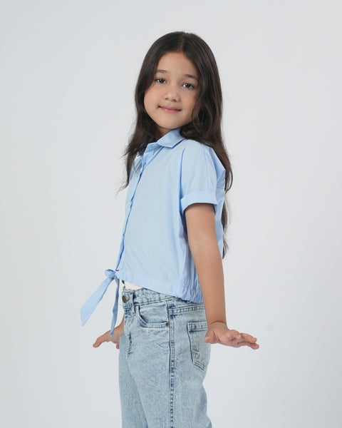 Girls' Western Top Plain