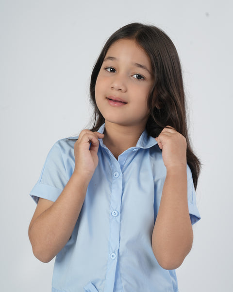Girls' Western Top Plain