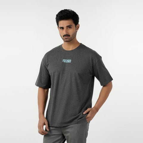Eminent Men's Round Neck Half Sleeves T-Shirt - Charcoal, Men's T-Shirts & Polos, Eminent, Chase Value
