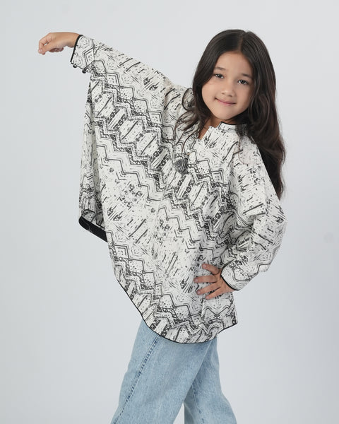 Girls' Printed Cotton Top