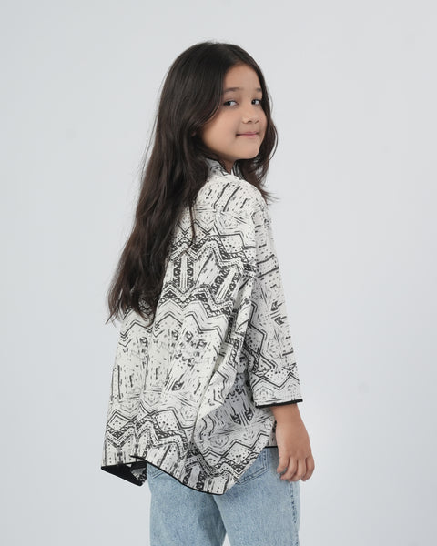Girls' Printed Cotton Top
