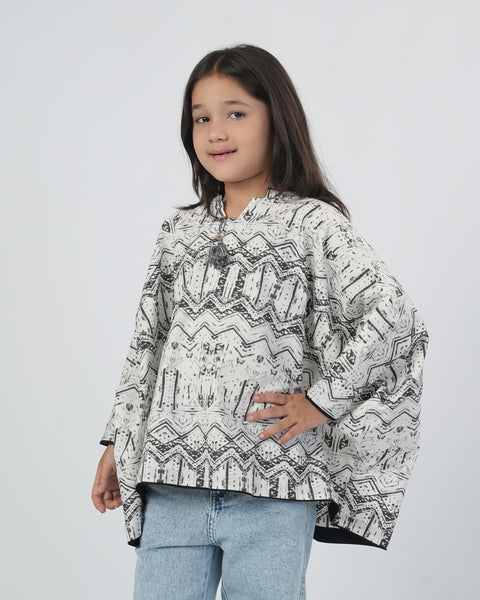 Girls' Printed Cotton Top