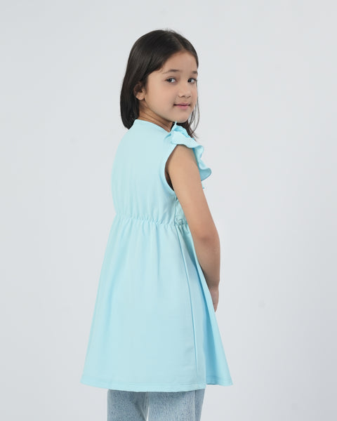 Solid Textured Frock