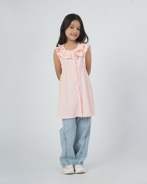 Solid Textured Frock