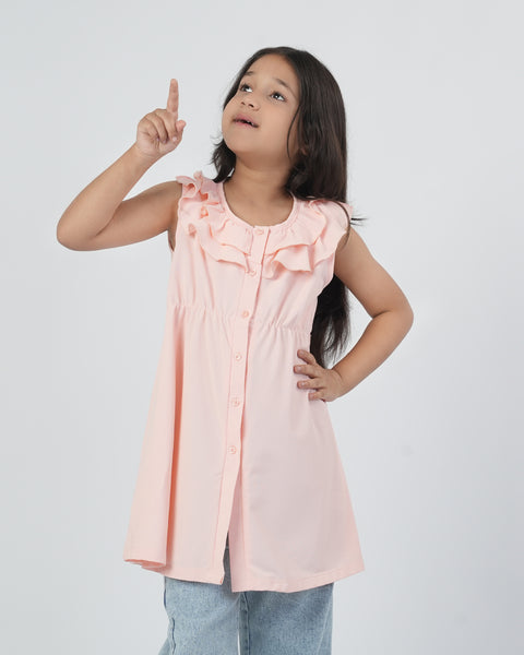 Solid Textured Frock