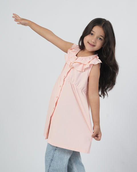 Solid Textured Frock