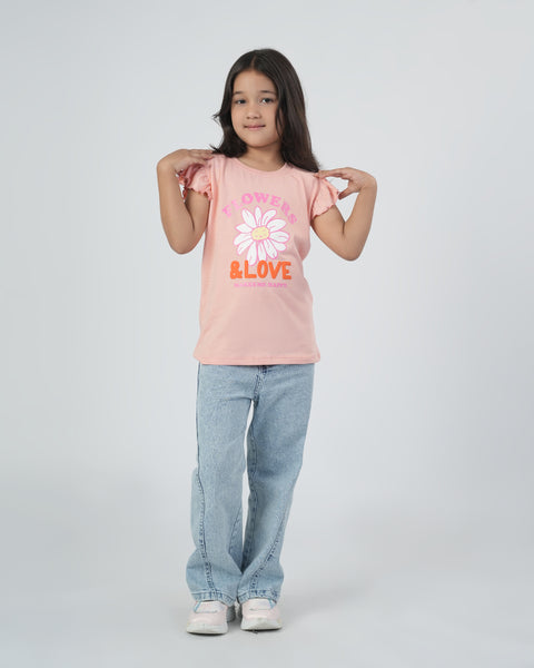 Girls' Half Sleeves T-Shirt