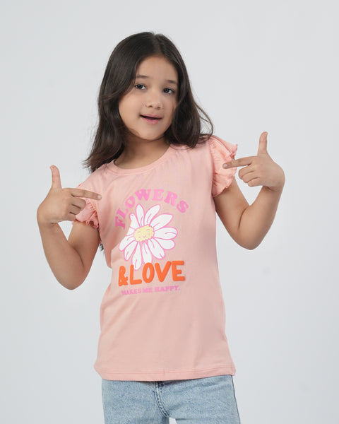 Girls' Half Sleeves T-Shirt