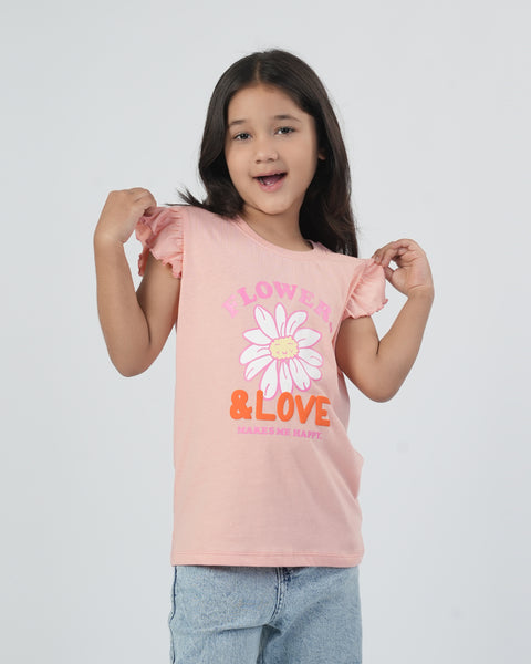 Girls' Half Sleeves T-Shirt