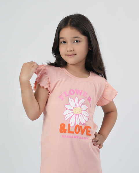 Girls' Half Sleeves T-Shirt