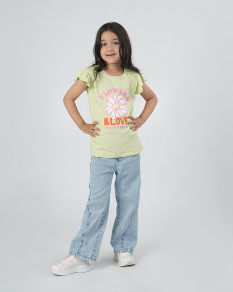 Girls' Half Sleeves T-Shirt