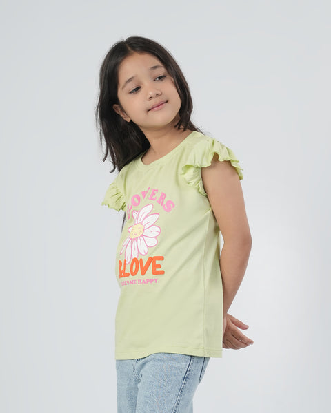 Girls' Half Sleeves T-Shirt