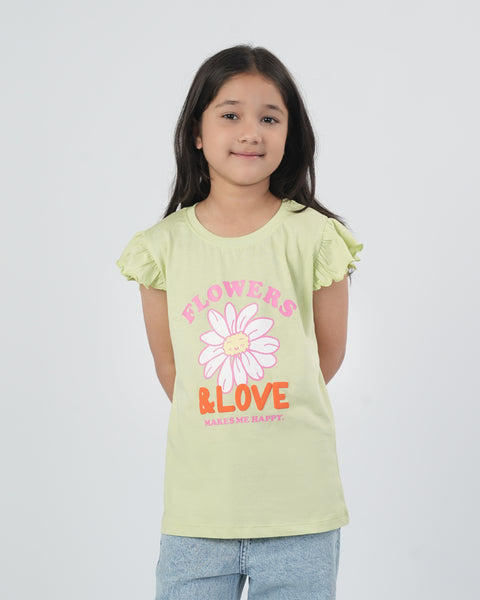 Girls' Half Sleeves T-Shirt