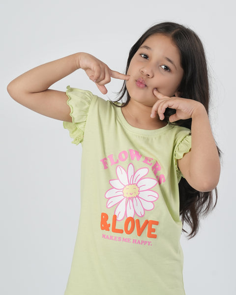 Girls' Half Sleeves T-Shirt