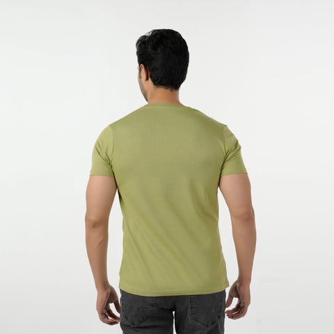 Eminent Men's Round Neck Half Sleeves Printed T-Shirt - Sea Green, Men's T-Shirts & Polos, Eminent, Chase Value