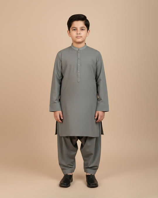 Boy's Plain Shalwar Kameez