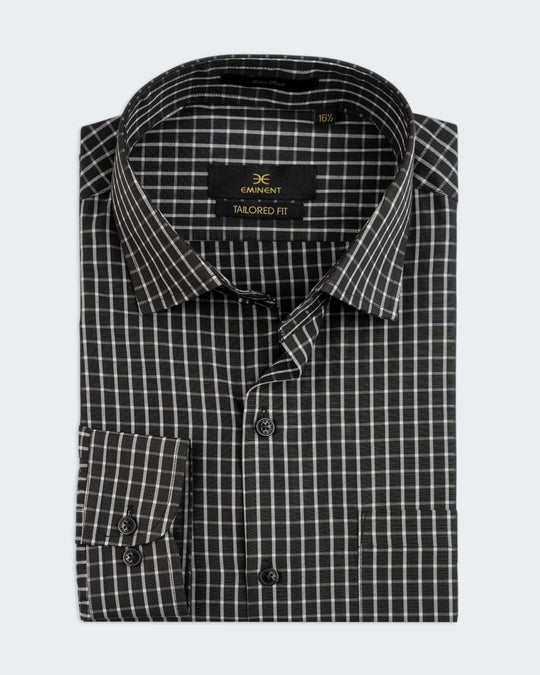 Men's Formal Dobby Check Shirt