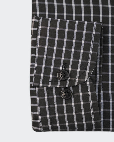 Men's Formal Dobby Check Shirt