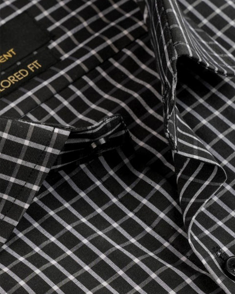 Men's Formal Dobby Check Shirt