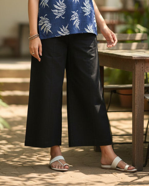 Eminent Women's High Rise Straight Fit Pajama- White