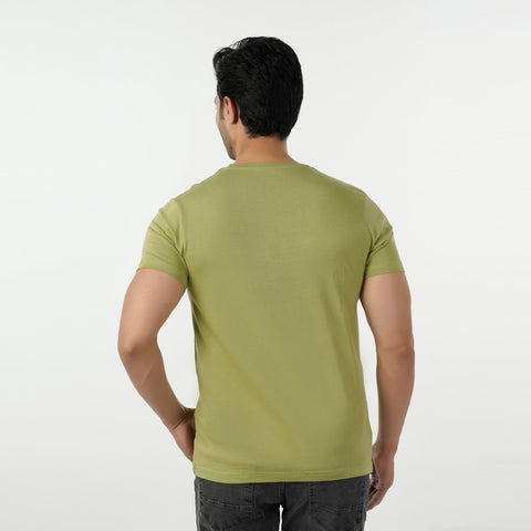 Eminent Men's Round Neck Half Sleeves Printed T-Shirt - Sea Green, Men's T-Shirts & Polos, Eminent, Chase Value