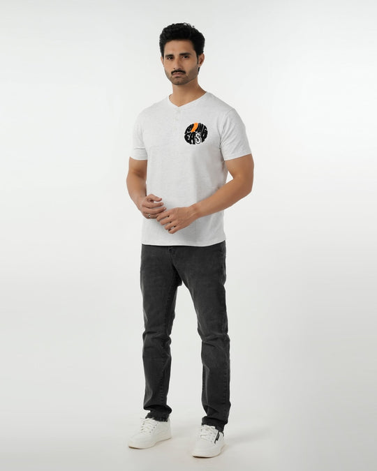 Eminent Men's Round Neck Half Sleeves T-Shirt - Oatmeal, Men's T-Shirts & Polos, Eminent, Chase Value