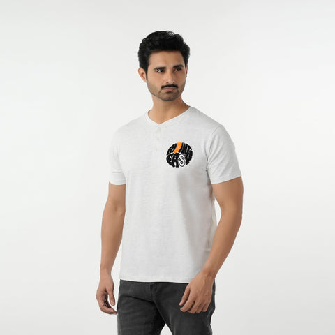 Eminent Men's Round Neck Half Sleeves T-Shirt - Oatmeal, Men's T-Shirts & Polos, Eminent, Chase Value