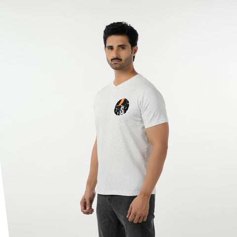 Eminent Men's Round Neck Half Sleeves T-Shirt - Oatmeal, Men's T-Shirts & Polos, Eminent, Chase Value