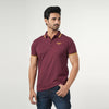 Eminent Men's Half Sleeves Polo T-Shirt - Tawny Port