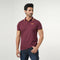 Eminent Men's Half Sleeves Polo T-Shirt - Tawny Port