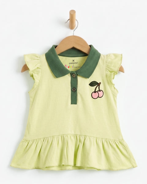 Newborn Girls' Double Jersey Frock